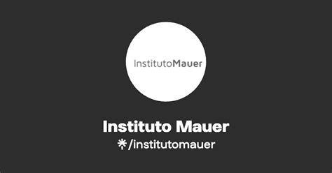 Instituto Mauer Instagram Facebook Linktree