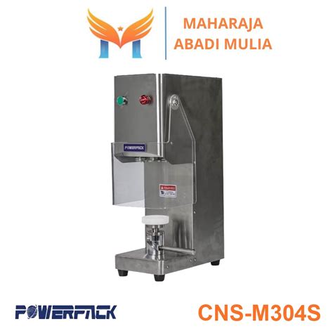 Jual Mesin Segel Tutup Kaleng Botol Powerpack CNS M304S Semi Otomatis