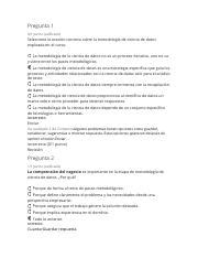 EXAMEN 3 docx Pregunta 1 0 1 punto calificado Seleccione la oración