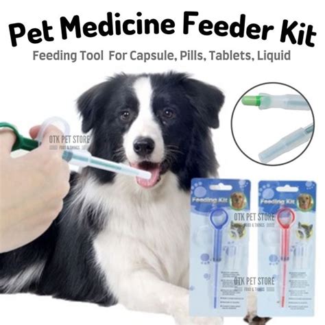 Pet Medicine Feeding Kit 2 In 1 Medication Feeder Tools For Capsule ...