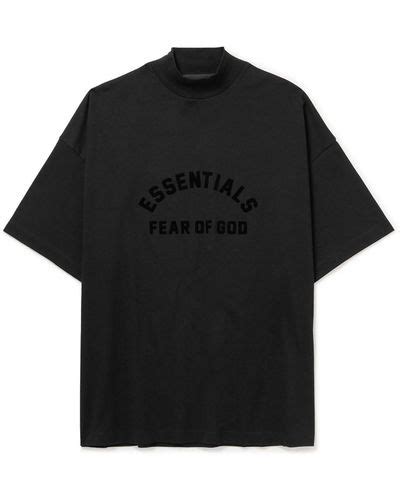 Black Fear Of God ESSENTIALS T Shirts For Men Lyst