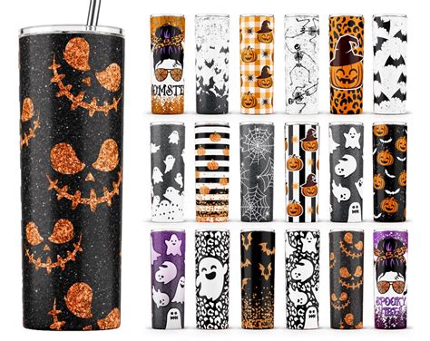 Halloween Tumbler Wrap Halloween Tumbler Png Tumbler - Etsy