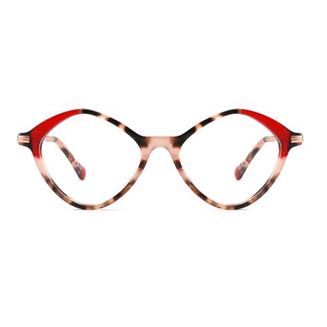 Newest Model Diamond Shape For Men And Women Acetate With Metal Demi