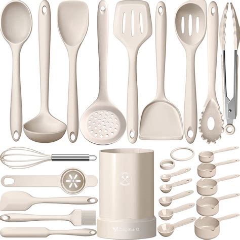 Silicone Kitchen Cooking Utensil Set Fungun 25 Pcs Kitchen