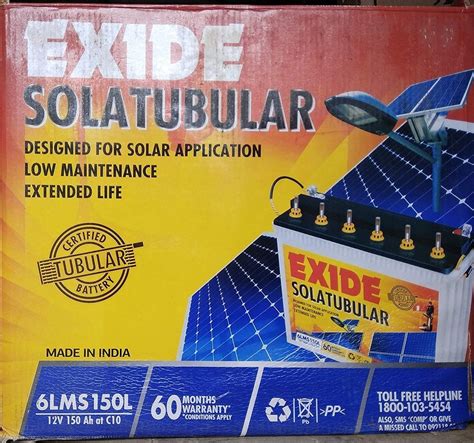 V Exide Solatubular Lms Solar Battery Ah At Rs In Tiruppur