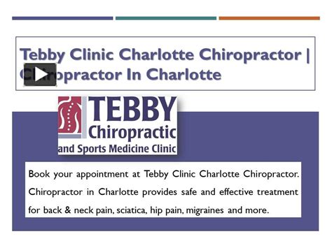 Ppt Tebby Clinic Charlotte Chiropractor Chiropractor In Charlotte