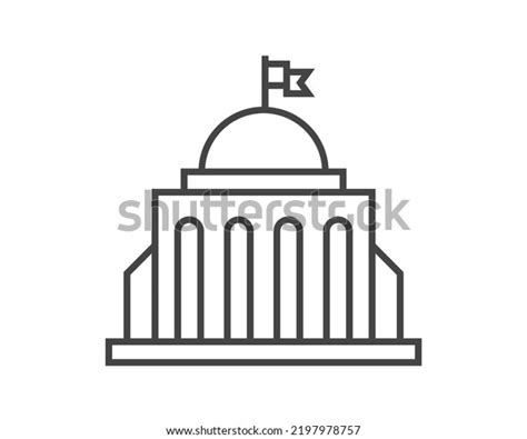 Government Icon Vector Building Construction Symbol Stock Vector ...