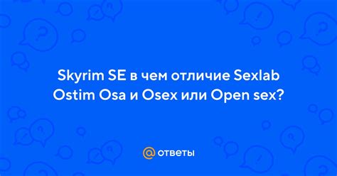 Mail Skyrim Se Sexlab Ostim Osa Osex Open Sex