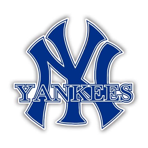 New York Yankees Blue Ny With Yankees Iron On Custom Size