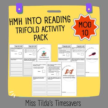 Grade Hmh Into Reading Module Question And Answer Trifolds Bundle