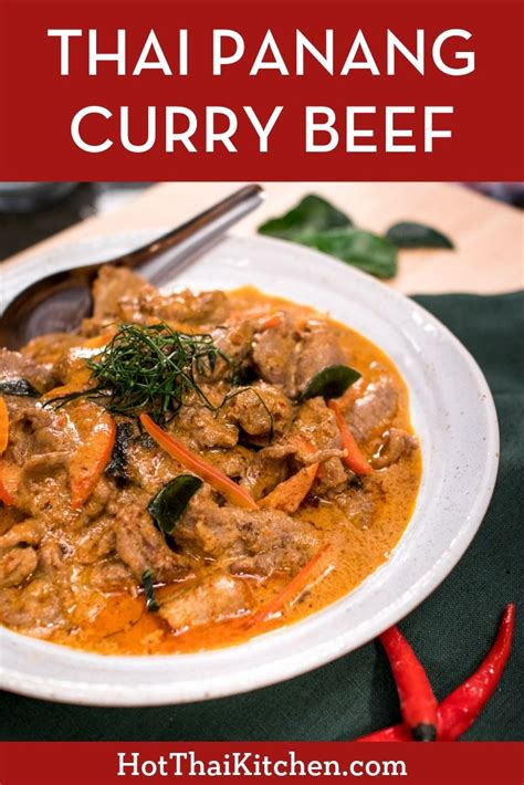 Panang Curry Beef แพนงเนื้อ Recipe Panang Curry Panang Curry Recipe Thai Panang Curry