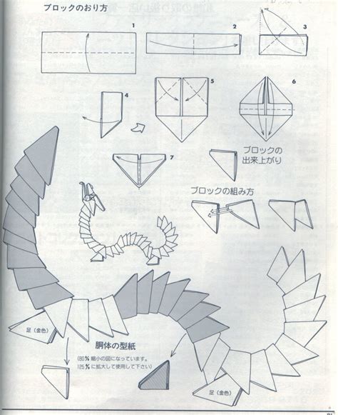 Origami Complex Dragon Diagram