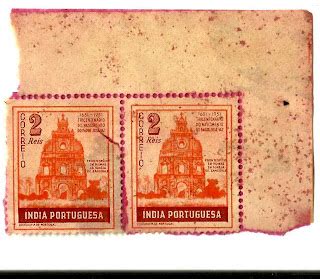 My Portuguese India Stamps : 1951, José Vaz (1651 bis 1711) PORTUGUESE INDIA 2 Reis MNH