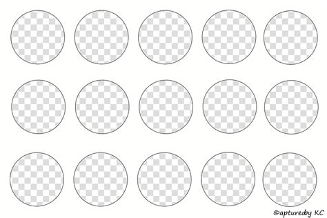 Free Download Free Bottle Cap Template Sheet X Circles Transparent