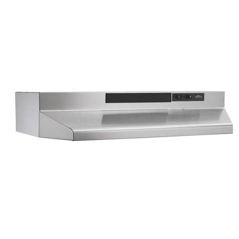 Shop Broan Undercabinet Range Hood Stainless Steelblack Common 42