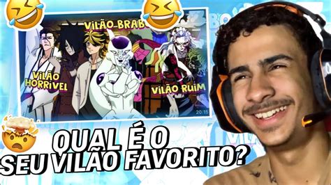 REACT TIPOS DE VILÕES DOS ANIMES ANIMAÇÃO PARÓDIA YouTube