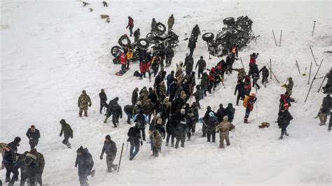 Second Avalanche Kills Dozens Of Rescuers In Turkey Death Toll Rises