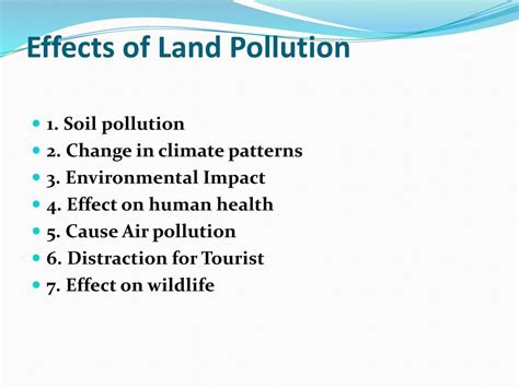 Land Pollution Effects On Human Health