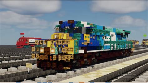 Minecraft CSX 1976 GE ES44AH Conrail Heritage Unit Tutorial YouTube