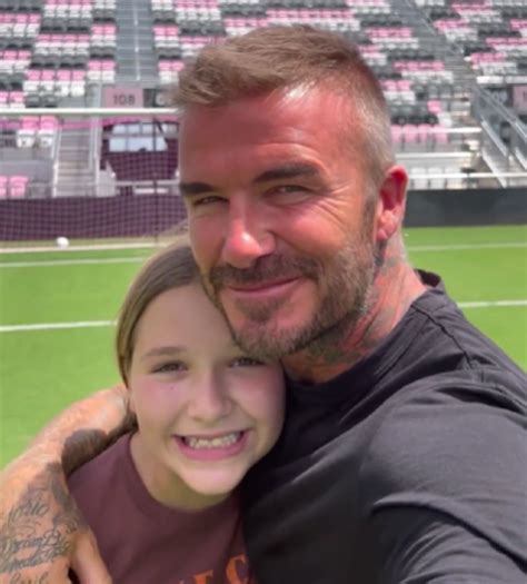 JUST IN: David Beckham Ignores Critics and Kisses Daughter on the Lips ...