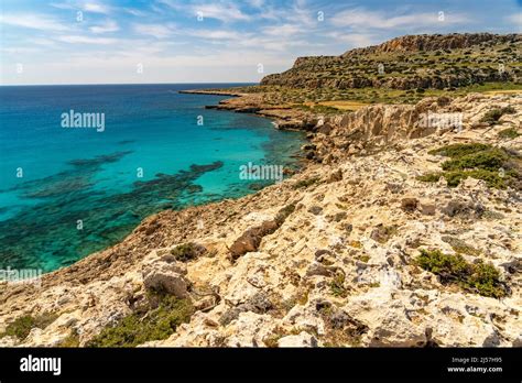 Landschaft Der Halbinsel Kap Greco Agia Napa Zypern Europa Cape