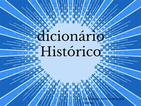 Book Creator Dicion Rio De Hist Ria