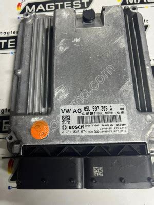 VW CRAFTER MK2 ECU 05L907309G 2 0 TDI 0281036674 ECU MOTOR Çıkma Yedek