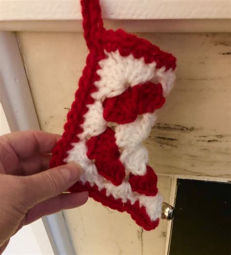 Crochet Elf Bootie Ornament Red And White Daniel Art And Yarn