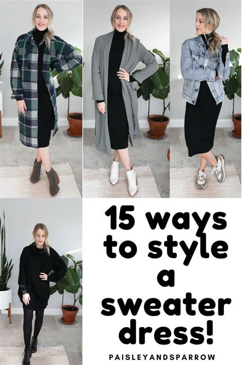 How To Wear A Sweater Dress Outfit Ideas Paisley Sparrow