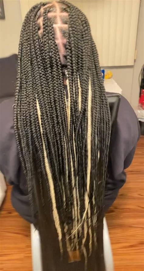 Peekaboo Knotless Box Braids Video Big Box Braids Hairstyles