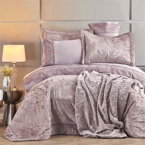 Karaca Home Valeria Best Bedding Set 8 Piece Double Dried Rose