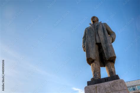 Monument To Vladimir Lenin Magadan Magadan Region Russia May 13