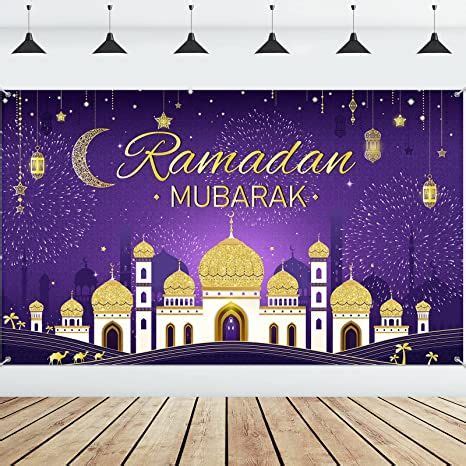 Ramadan Mubarak Backdrop Ramadan Decorations Eid Mubarak Backdrop