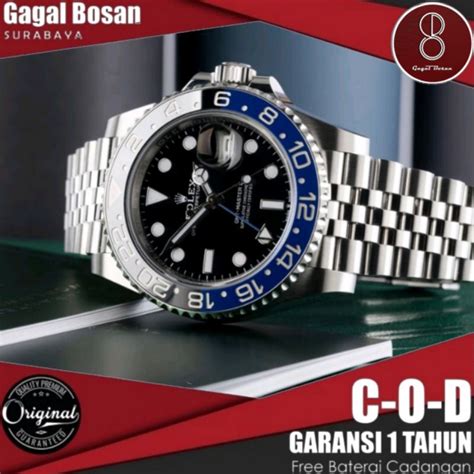 Jual Jam Tangan Rolex Original Gmt Master Mesin Otomatis Shopee