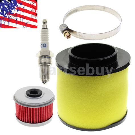 Air Oil Filter Spark Plug Tune Up Kit For Honda Fourtrax Trx