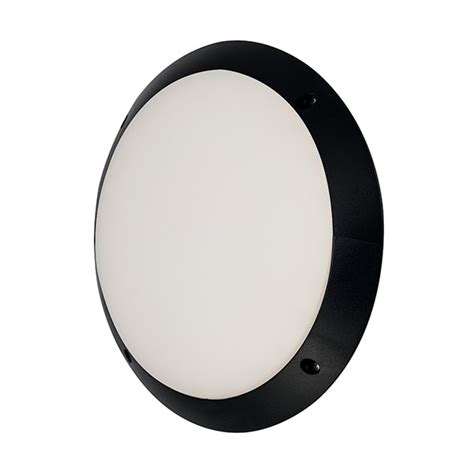 Ansell Lighting Pesaro Circular Led Black Bulkhead Ukes