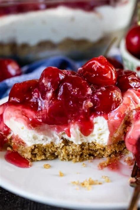 Classic Cherry Delight Recipe Crazy For Crust Recipe No Bake