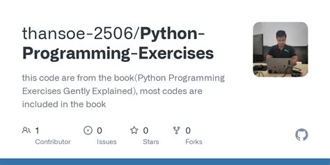 Github Thansoe 2506python Programming Exercises This Code Are From The Bookpython