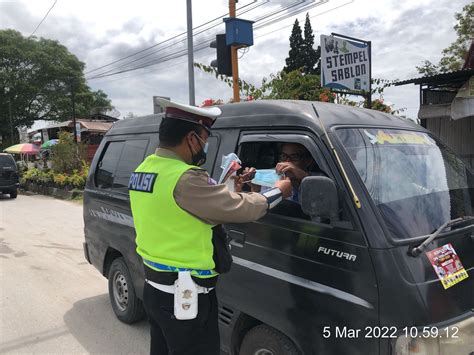 Sat Lantas Polres Humbahas Sosialiasikan Ops Keselamatan Toba