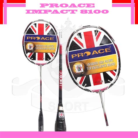 Jual Raket Badminton Pro Ace Impact Original Bonus Komplit