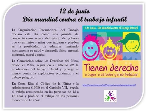 12 De Junio Imágenes Con Frases Para El Día Mundial Contra El Trabajo Infantil Información