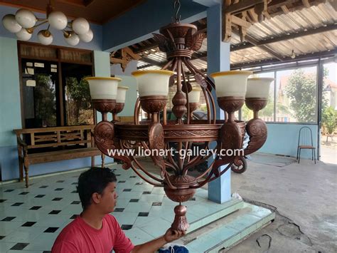 Lampu Gantung Robyong Minimalis Custom Kerajinan Tembaga Boyolali