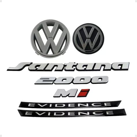 Emblemas Santana Mi Vw Mala Vw Grade Adesivos Evidence Frete Gr Tis