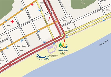 Copacabana Beach Map