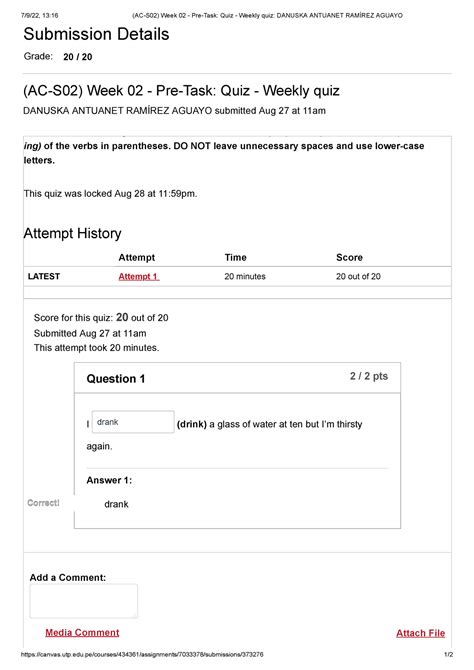 AC S02 Week 02 Pre Task Quiz Weekly Quiz Studocu