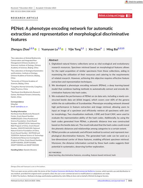 Pdf Penet A Phenotype Encoding Network For Automatic Extraction And