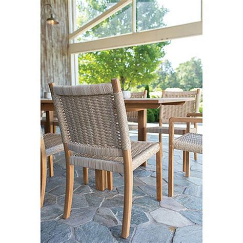 Kingsley Bate Hudson Woven Dining Side Chair Authenteak