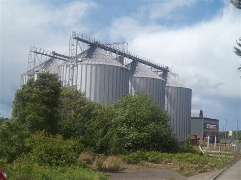 Silos At Belford Station Michael Dibb Geograph Britain And Ireland