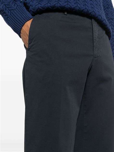 Incotex Royal Batavia Straight Leg Trousers Blue Farfetch