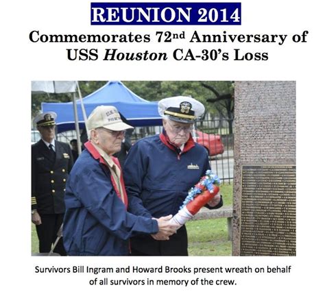 uss houston wreck | USS Houston CA-30 Survivors 72 years ago,19 years ...